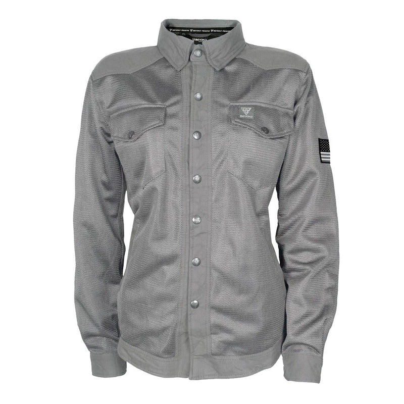 Load image into Gallery viewer, Protective Summer Mesh Shirt for Women - Grey Solid
