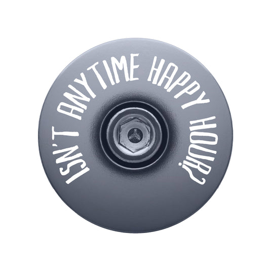 It's 5 of the Clock Anytime - Custom Bicycle Headset Cap