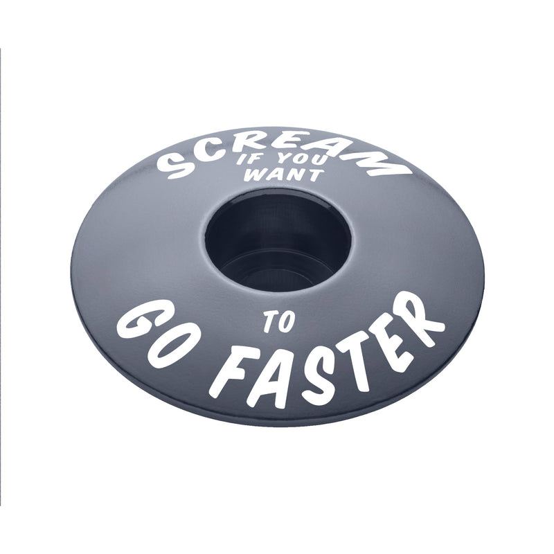 Load image into Gallery viewer, Scream If You Want to Go Faster - Bicycle Headset Cap

