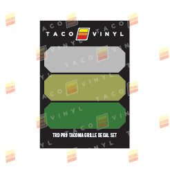 Load image into Gallery viewer, Taco Vinyl Pro Grille Decals
