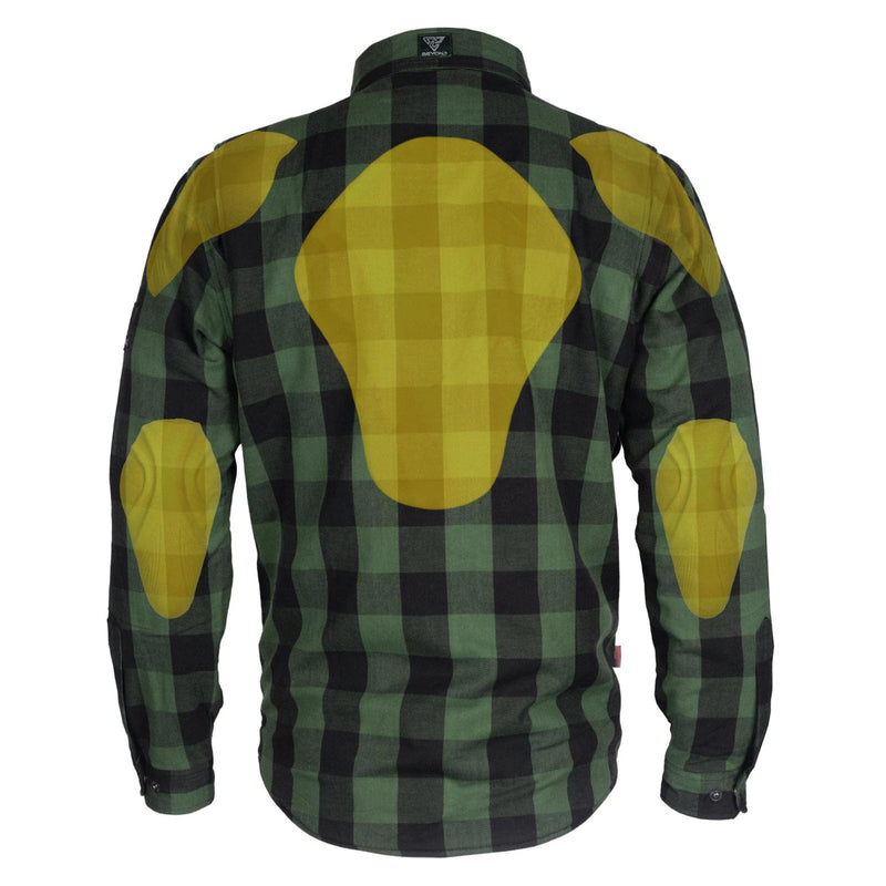 Load image into Gallery viewer, Protective Flannel Shirt - Dark Green Checkered
