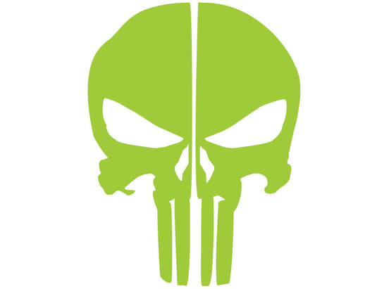 PUNISHER SKULL REAR HELMET REFLECTIVE HELMET DECAL