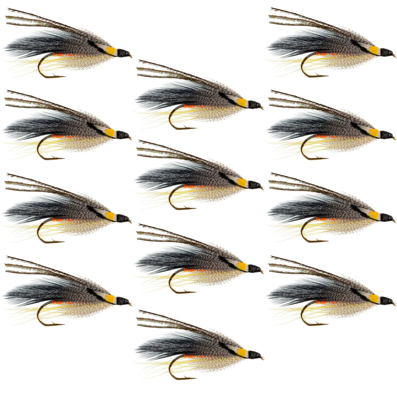 Load image into Gallery viewer, Gray Ghost Classic Streamer Flies - Set of 12 - Hook Size 4
