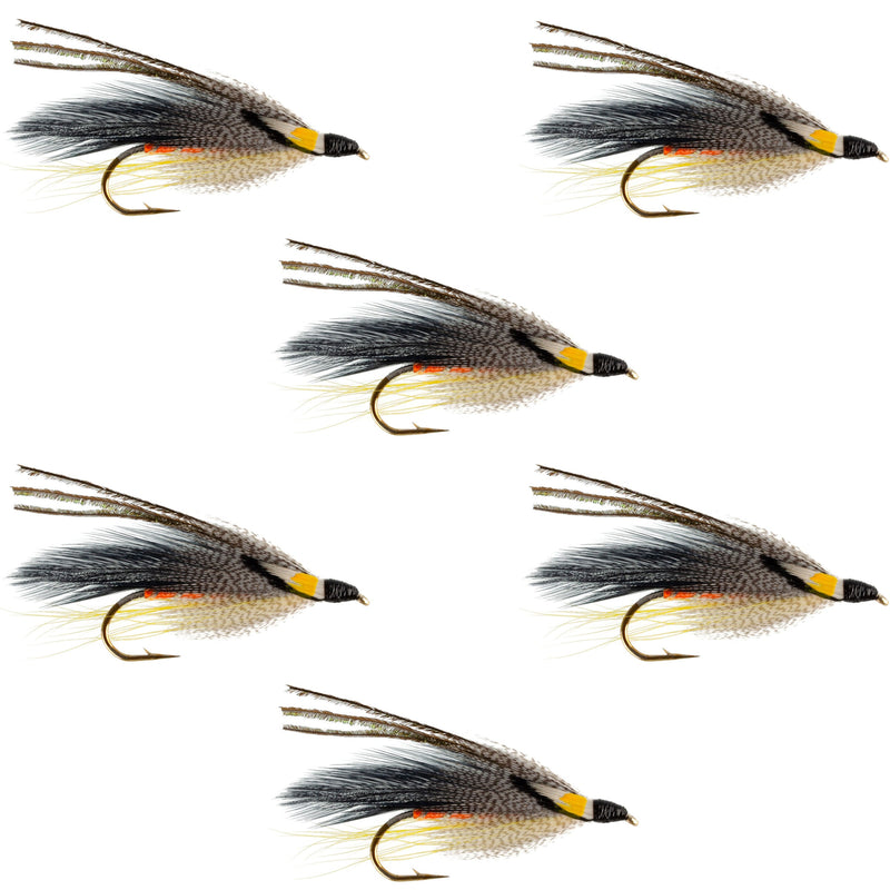 Load image into Gallery viewer, Gray Ghost Classic Streamer Flies - Set of 6 - Hook Size 4
