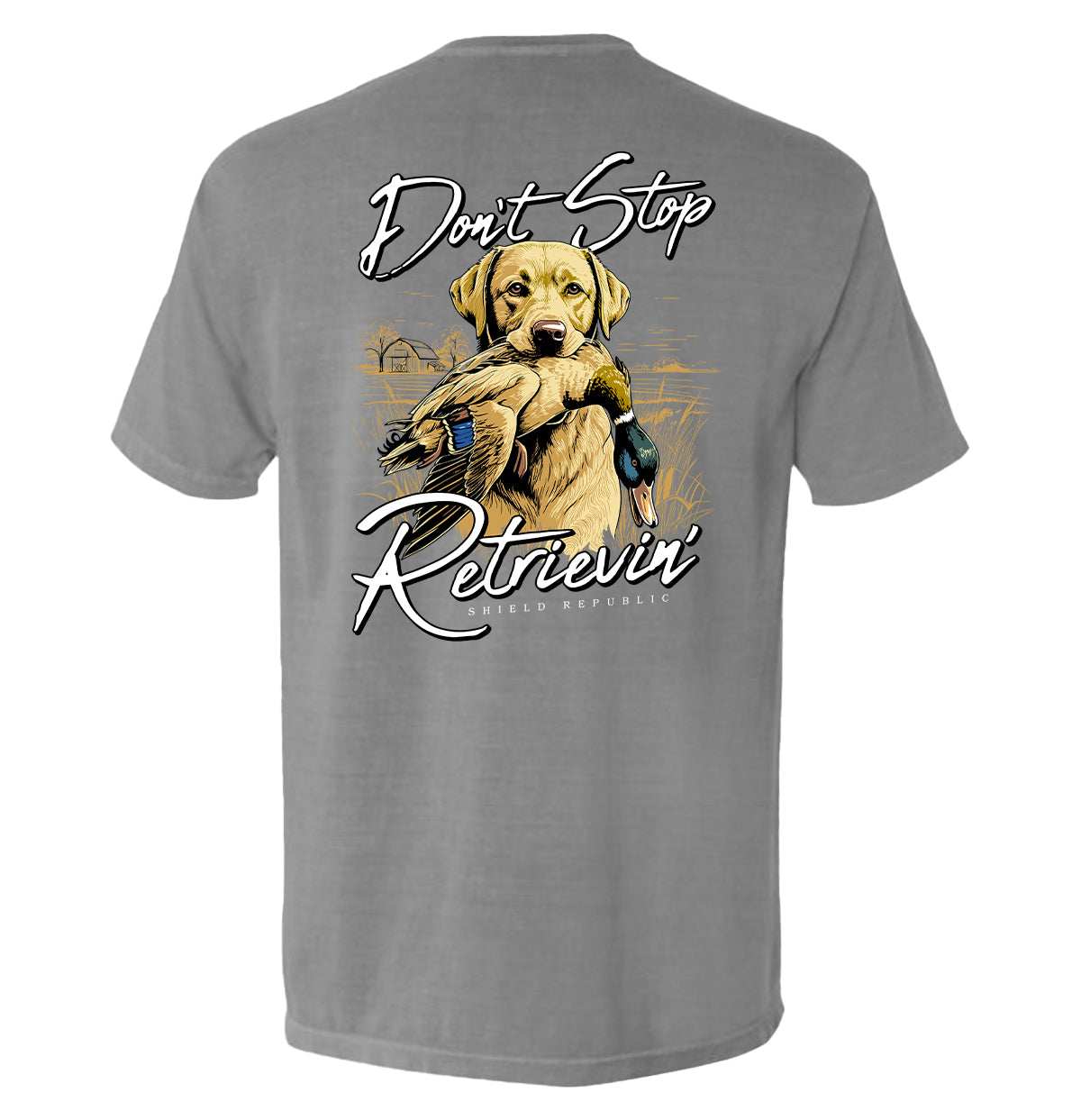 Don't Stop Retrievin Yellow Lab - Skoutley Outdoors LLC