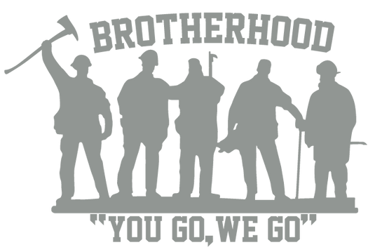 BROTHERHOOD YOU GO WE GO WINDOW DECAL