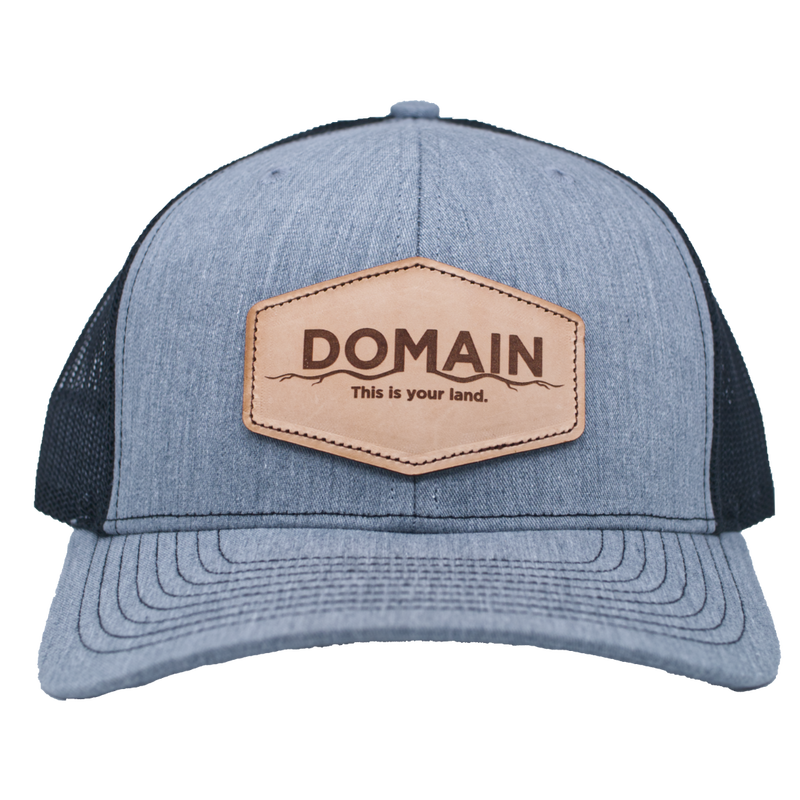 Load image into Gallery viewer, Domain Heather &amp; Black Patch Hat
