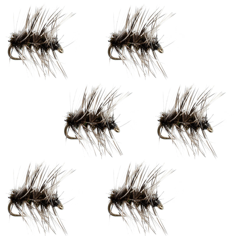 Load image into Gallery viewer, Griffiths Gnat Midge Trout Dry Fly Fishing Flies - 6 Flies Size 18
