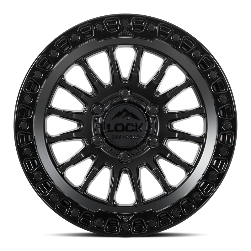 Load image into Gallery viewer, GRIT- MATTE BLACK W GLOSS BLACK RING
