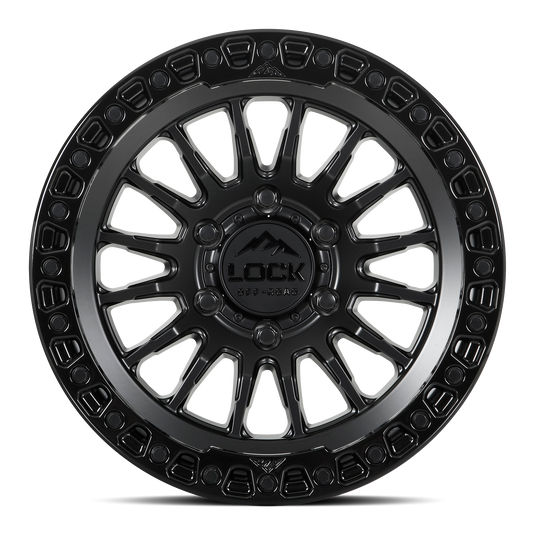 GRIT- MATTE BLACK W GLOSS BLACK RING