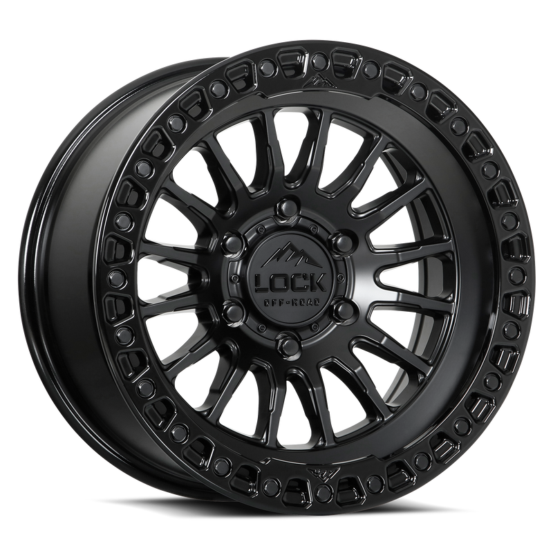 Load image into Gallery viewer, GRIT- MATTE BLACK W GLOSS BLACK RING
