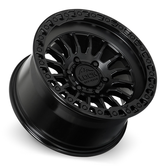 GRIT- MATTE BLACK W GLOSS BLACK RING