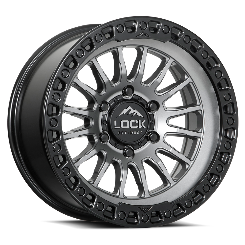 Load image into Gallery viewer, GRIT- MATTE GREY W MATTE BLACK RING
