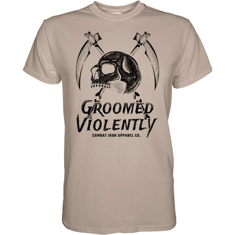 Load image into Gallery viewer, Groomed Violently Skull Men&#39;s T-Shirt
