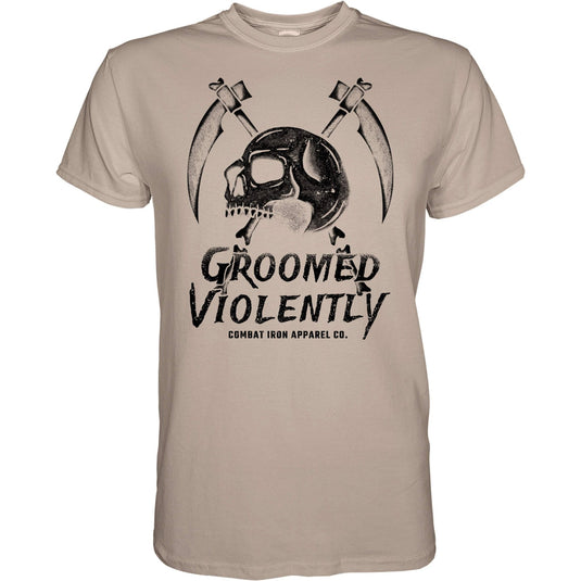 Groomed Violently Skull Men's T-Shirt