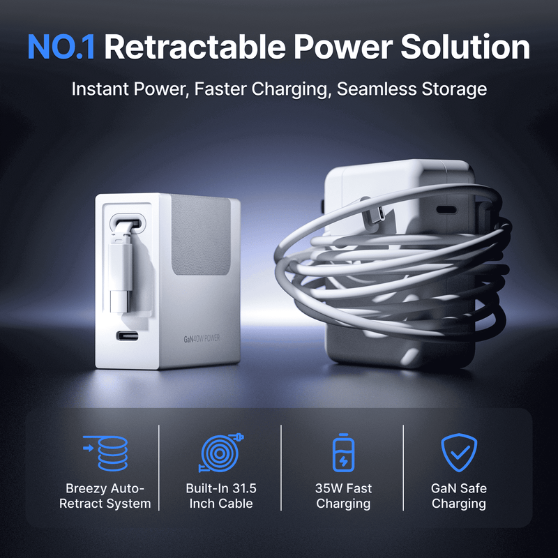 Load image into Gallery viewer, Gitryin Retractable 40W Charger for 3C Devices
