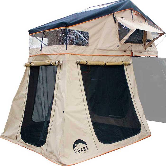 Load image into Gallery viewer, Guana Equipment Wanaka 55" Roof Top Tent Setup With XL Annex
