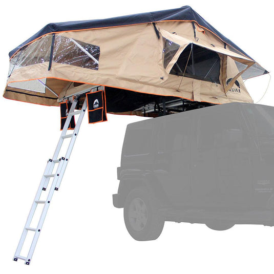 Guana Equipment Wanaka 55" Roof Top Tent Setup With XL Annex