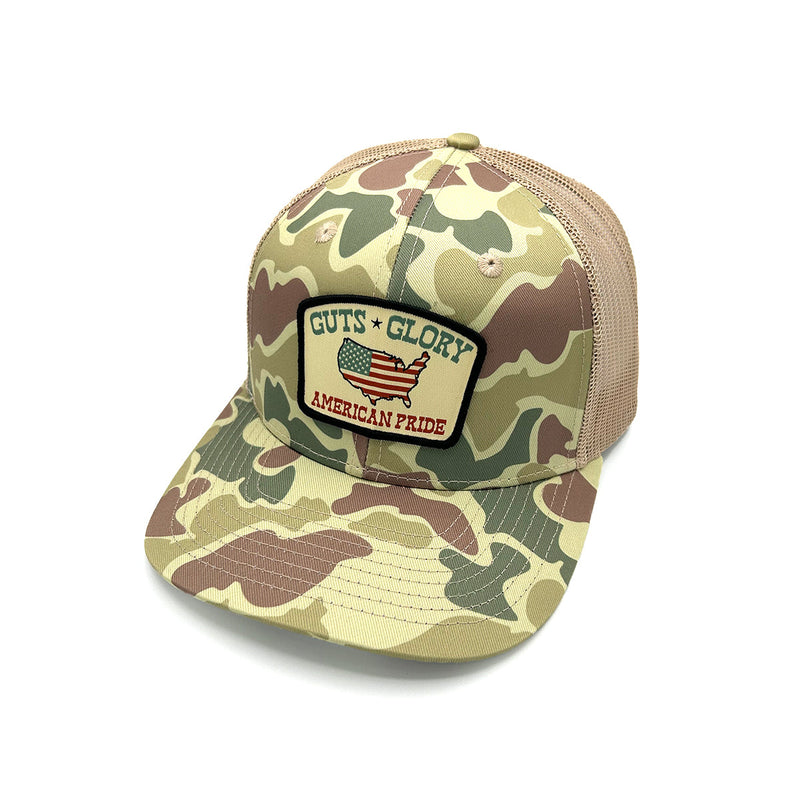 Load image into Gallery viewer, Guts Glory American Pride Woven Patch Hat
