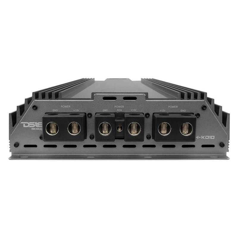 Load image into Gallery viewer, HOOLIGAN KO Silver 1-Channel Amplifier with Voltmeter 10000 Watts Rms @ 1-Ohm Made In Korea - Skoutley Outdoors LLC
