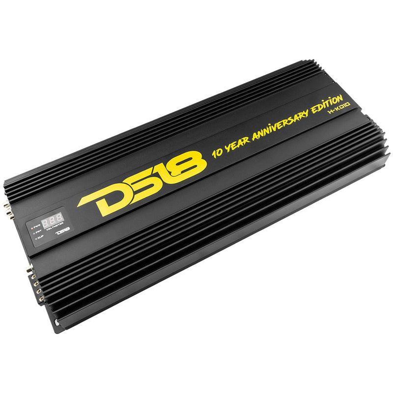 Load image into Gallery viewer, HOOLIGAN KO Gold 1-Channel Amplifier with Voltmeter 10000 Watts Rms @ 1-Ohm Made In Korea
