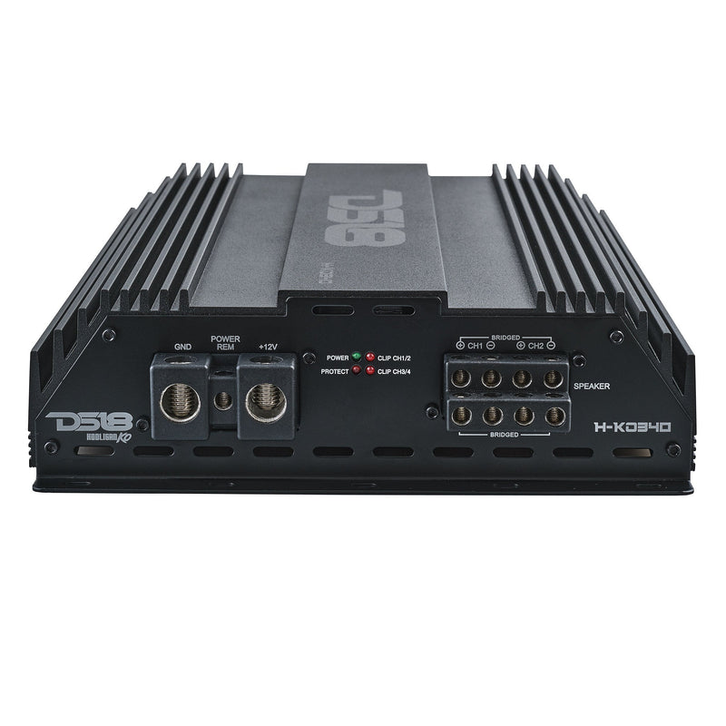 Load image into Gallery viewer, HOOLIGAN KO Full Range Class D 4-Channel Amplifier 4 x 300 Watts Rms @ 4-Ohm Made In Korea
