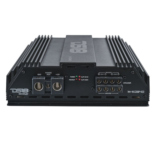HOOLIGAN KO Full Range Class D 4-Channel Amplifier 4 x 300 Watts Rms @ 4-Ohm Made In Korea
