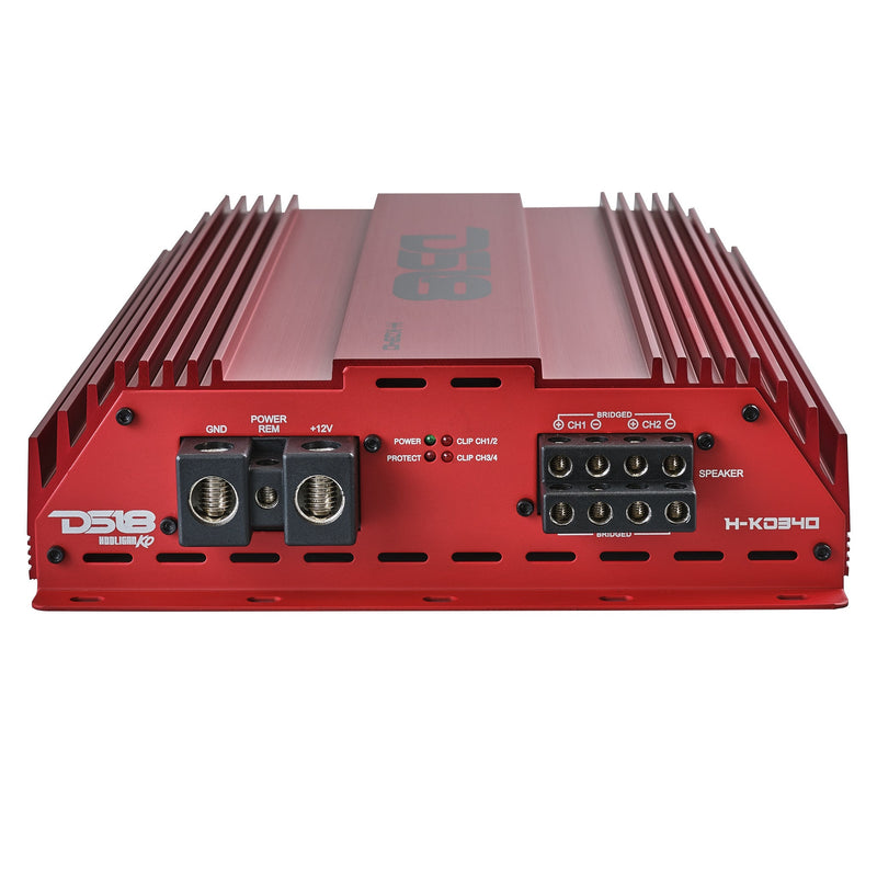 Load image into Gallery viewer, HOOLIGAN KO Full Range Class D 4-Channel Amplifier 4 x 300 Watts Rms @ 4-Ohm Made In Korea
