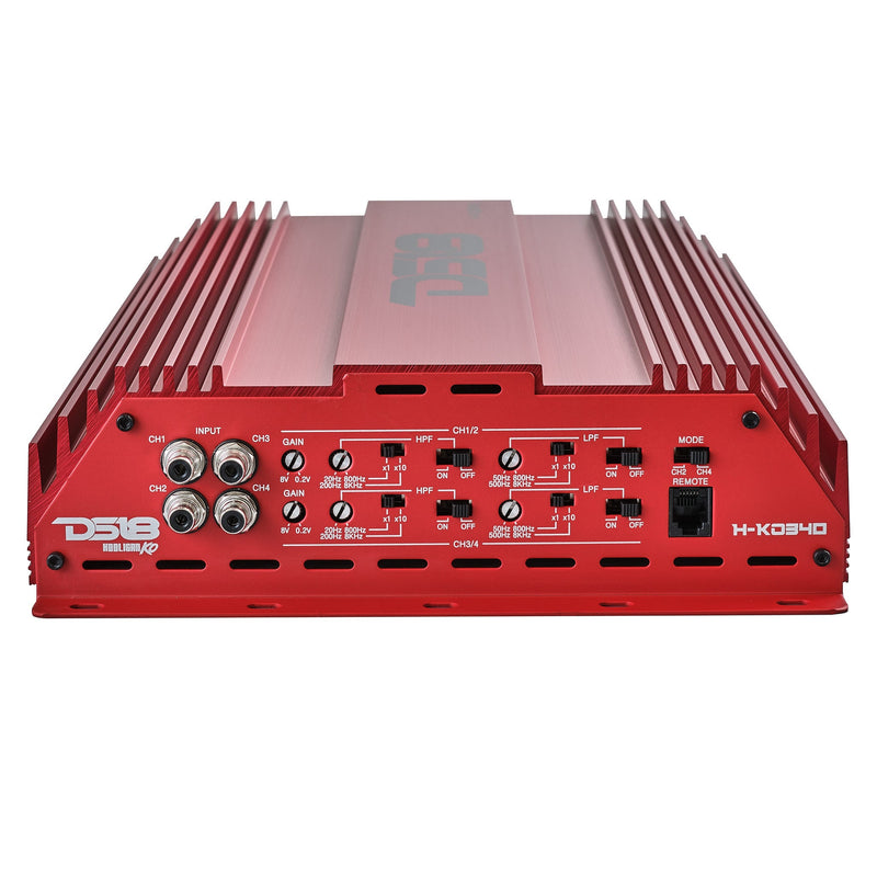 Load image into Gallery viewer, HOOLIGAN KO Full Range Class D 4-Channel Amplifier 4 x 300 Watts Rms @ 4-Ohm Made In Korea
