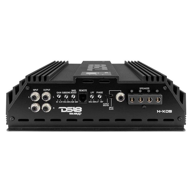 Load image into Gallery viewer, HOOLIGAN KO 1-Channel Amplifier with Voltmeter 5000 Watts Rms @ 1-Ohm Made In Korea Black - Skoutley Outdoors LLC
