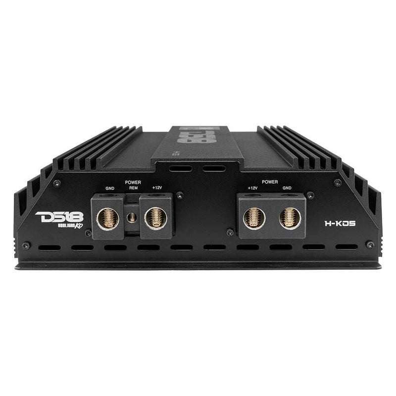 Load image into Gallery viewer, HOOLIGAN KO 1-Channel Amplifier with Voltmeter 5000 Watts Rms @ 1-Ohm Made In Korea Black - Skoutley Outdoors LLC
