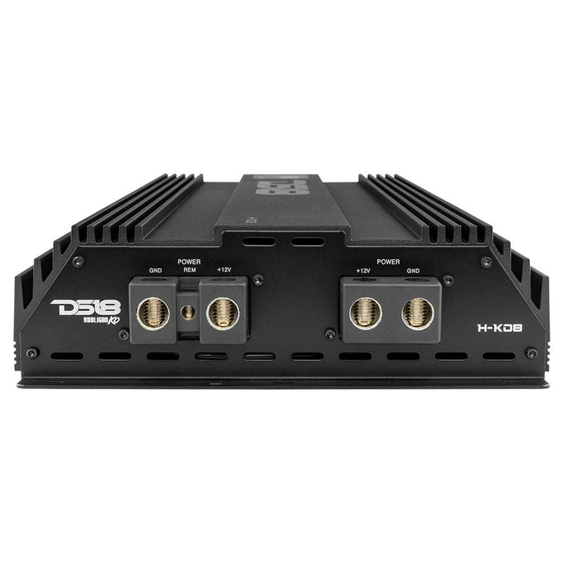 Load image into Gallery viewer, HOOLIGAN KO 1-Channel Amplifier with Voltmeter 8000 Watts Rms @ 1-Ohm Made In Korea Black - Skoutley Outdoors LLC
