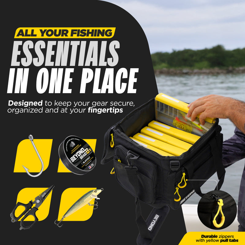 Load image into Gallery viewer, Beyond Fishing Hauler Tackle Bags  With or Without Tackle Box Available in Medium, Large, and Extra-Large
