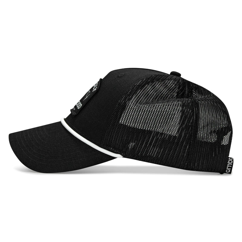 Load image into Gallery viewer, Half Hood. Half Holy Patch Rope Snapback Hat
