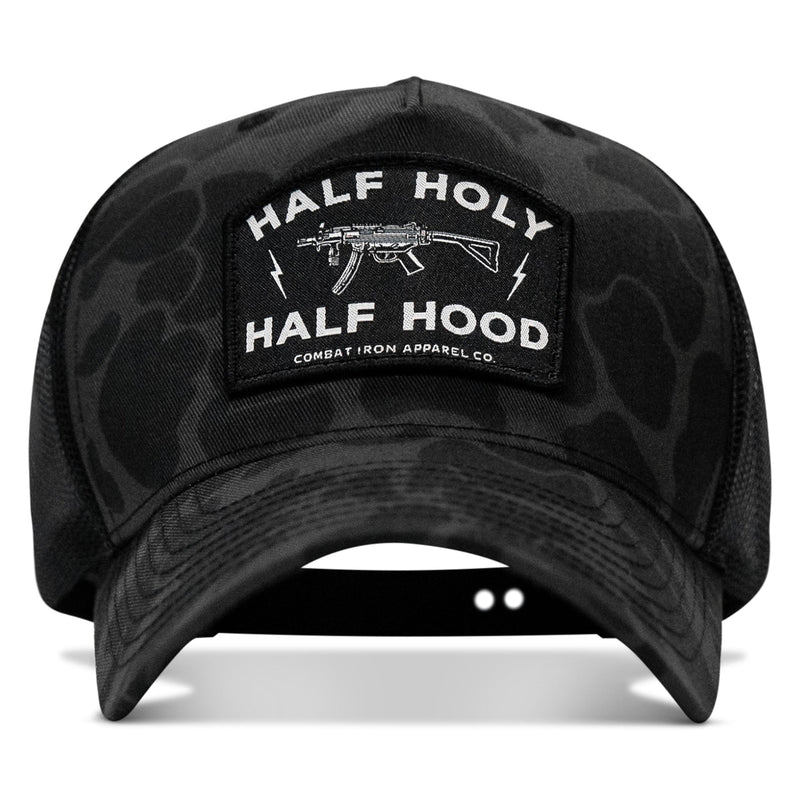 Load image into Gallery viewer, Half Holy. Half Hood. Patch Snapback Hat
