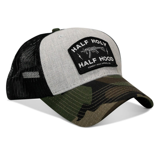 Half Holy. Half Hood Patch Original Ripstop Snapback Hat