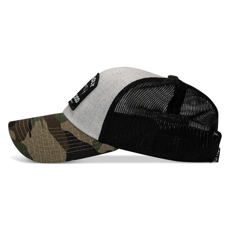 Load image into Gallery viewer, Half Holy. Half Hood Patch Original Ripstop Snapback Hat

