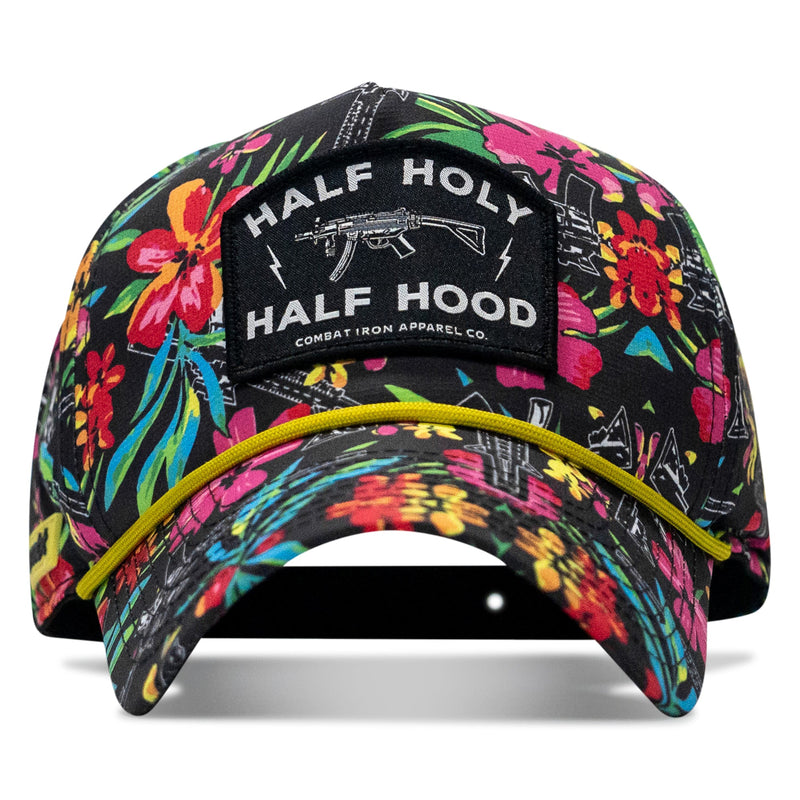 Load image into Gallery viewer, Half Holy. Half Hood. Patch Weekender Snapback
