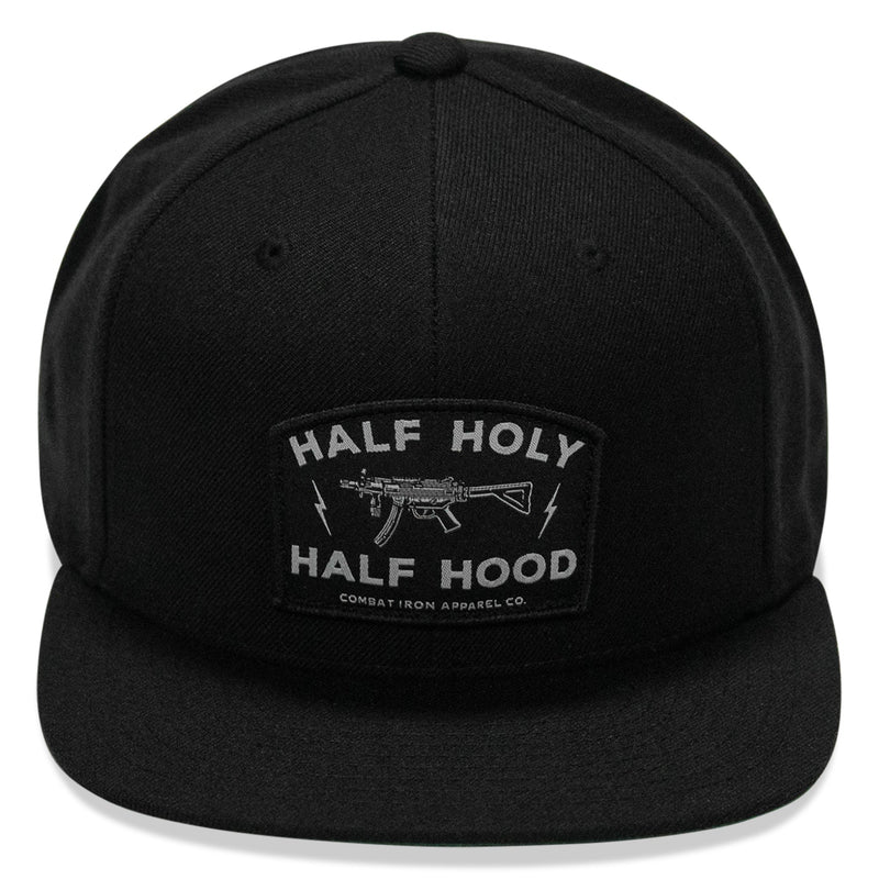 Load image into Gallery viewer, Half Holy. Half Hood. Flatbill Hat
