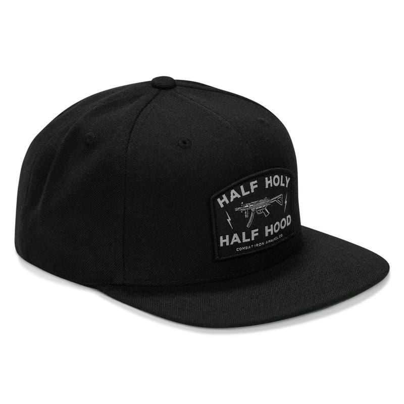 Load image into Gallery viewer, Half Holy. Half Hood. Flatbill Hat
