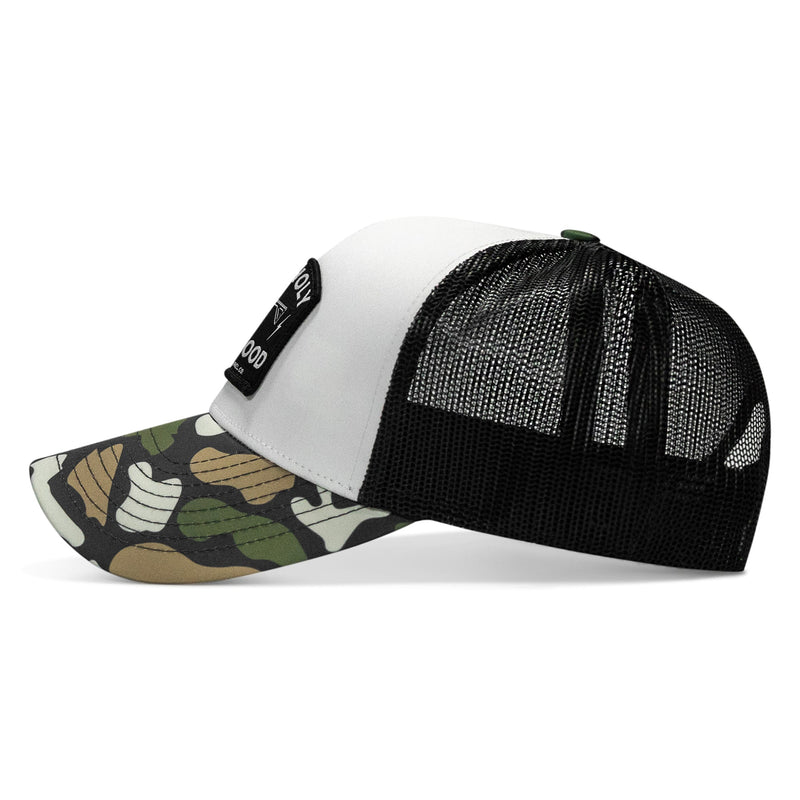 Load image into Gallery viewer, Half Holy. Half Hood. Patch Snapback Hat
