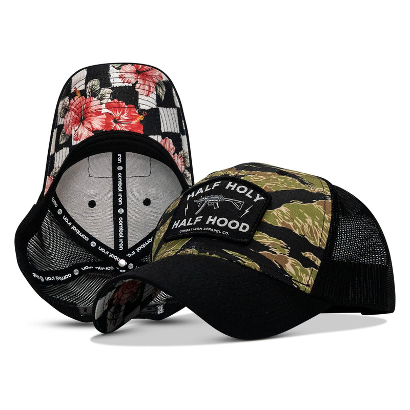 Load image into Gallery viewer, Half Holy. Half Hood Patch Original Ripstop Snapback Hat

