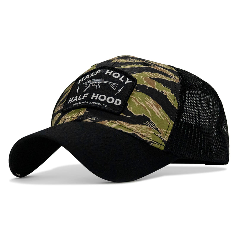 Load image into Gallery viewer, Half Holy. Half Hood Patch Original Ripstop Snapback Hat
