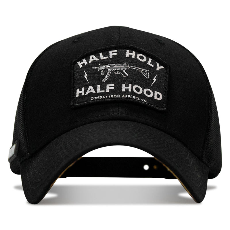 Load image into Gallery viewer, Half Holy. Half Hood Patch Original Ripstop Snapback Hat
