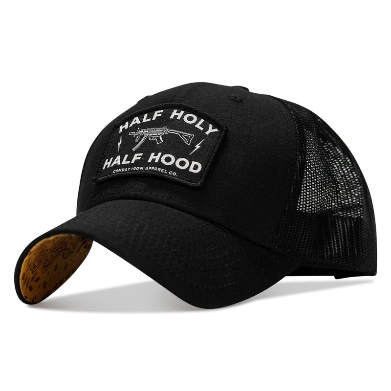 Load image into Gallery viewer, Half Holy. Half Hood Patch Original Ripstop Snapback Hat
