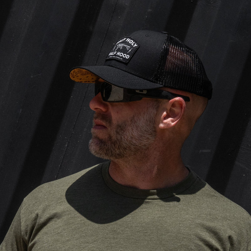 Load image into Gallery viewer, Half Holy. Half Hood Patch Original Ripstop Snapback Hat
