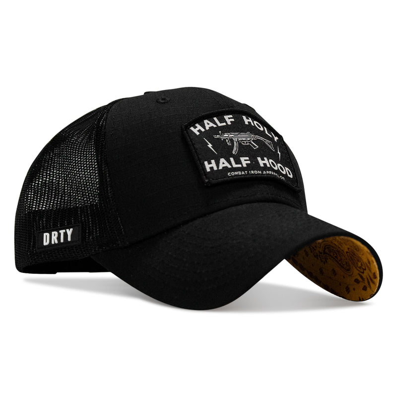 Load image into Gallery viewer, Half Holy. Half Hood Patch Original Ripstop Snapback Hat
