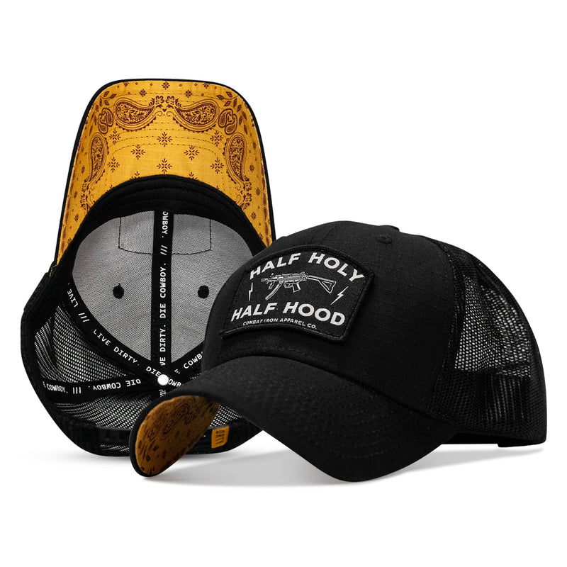 Load image into Gallery viewer, Half Holy. Half Hood Patch Original Ripstop Snapback Hat
