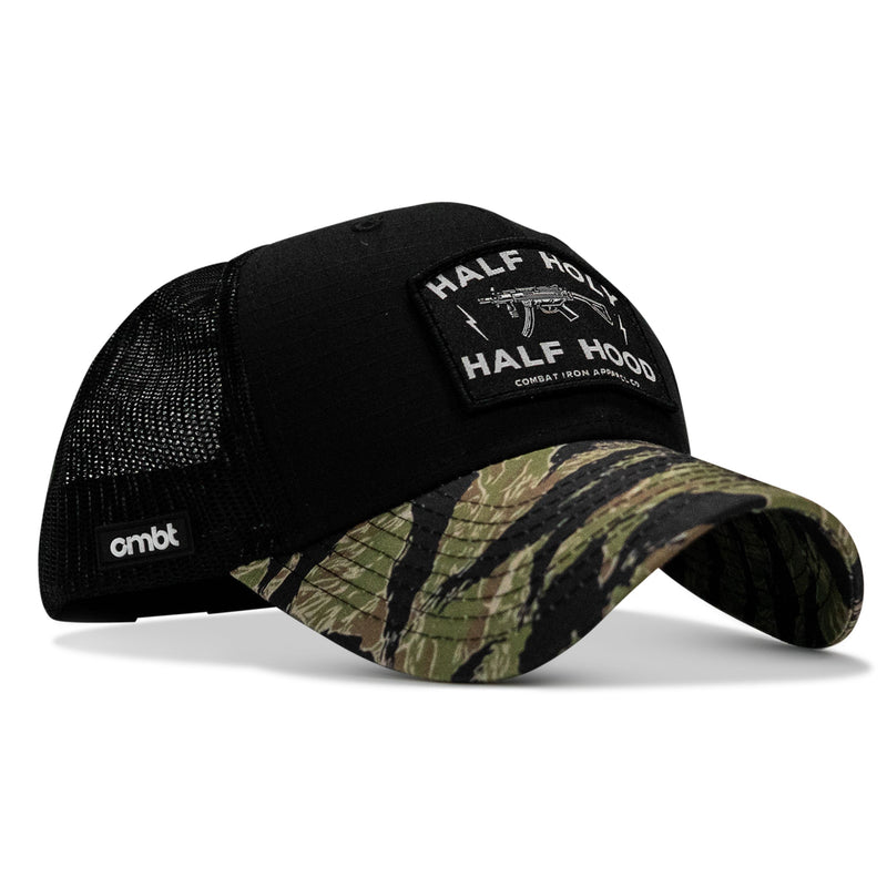 Load image into Gallery viewer, Half Holy. Half Hood Patch Original Ripstop Snapback Hat
