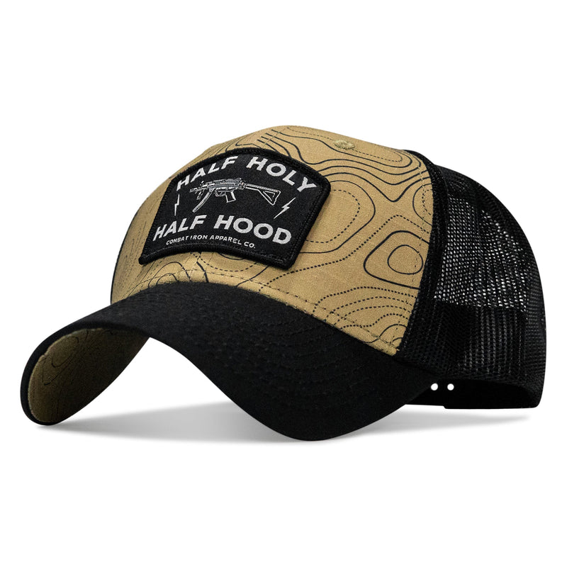 Load image into Gallery viewer, Half Holy. Half Hood Patch Original Ripstop Snapback Hat
